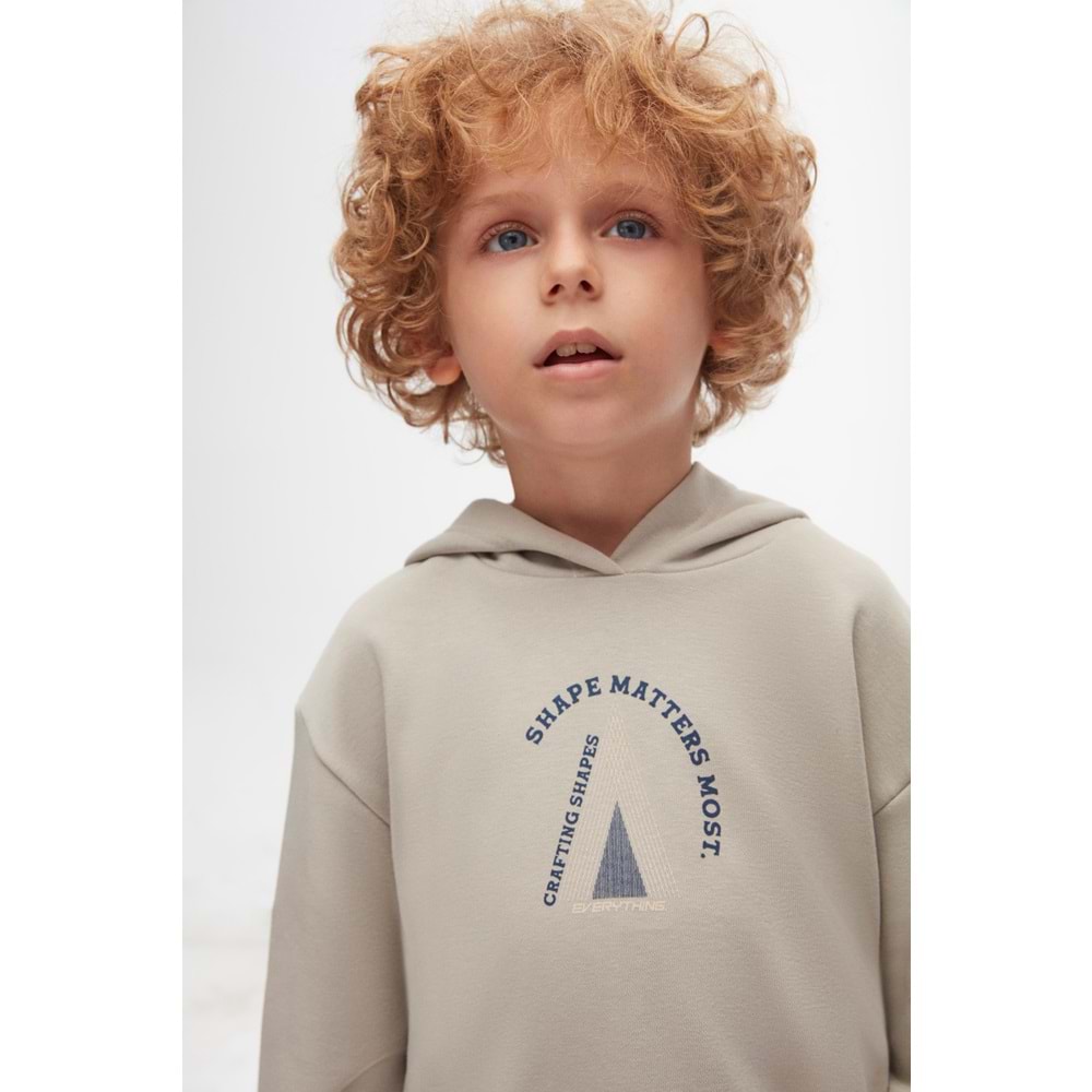 NK 47511 CRAFT SWEAT - GRİ - 6 YAŞ